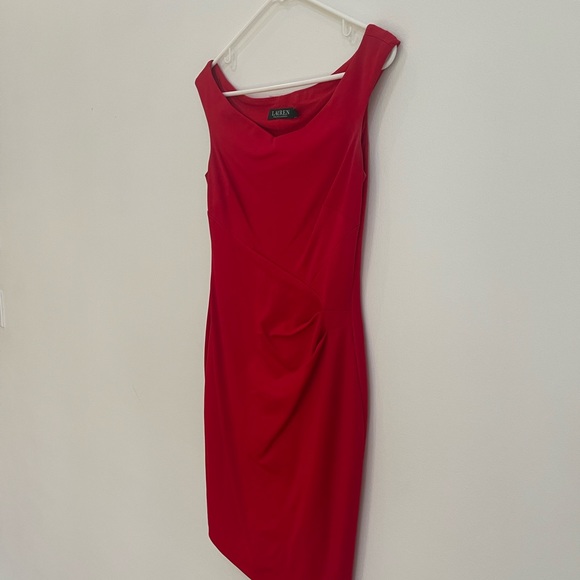 Ralph Lauren Cocktail Dress - red - Size 6P - Picture 2 of 7
